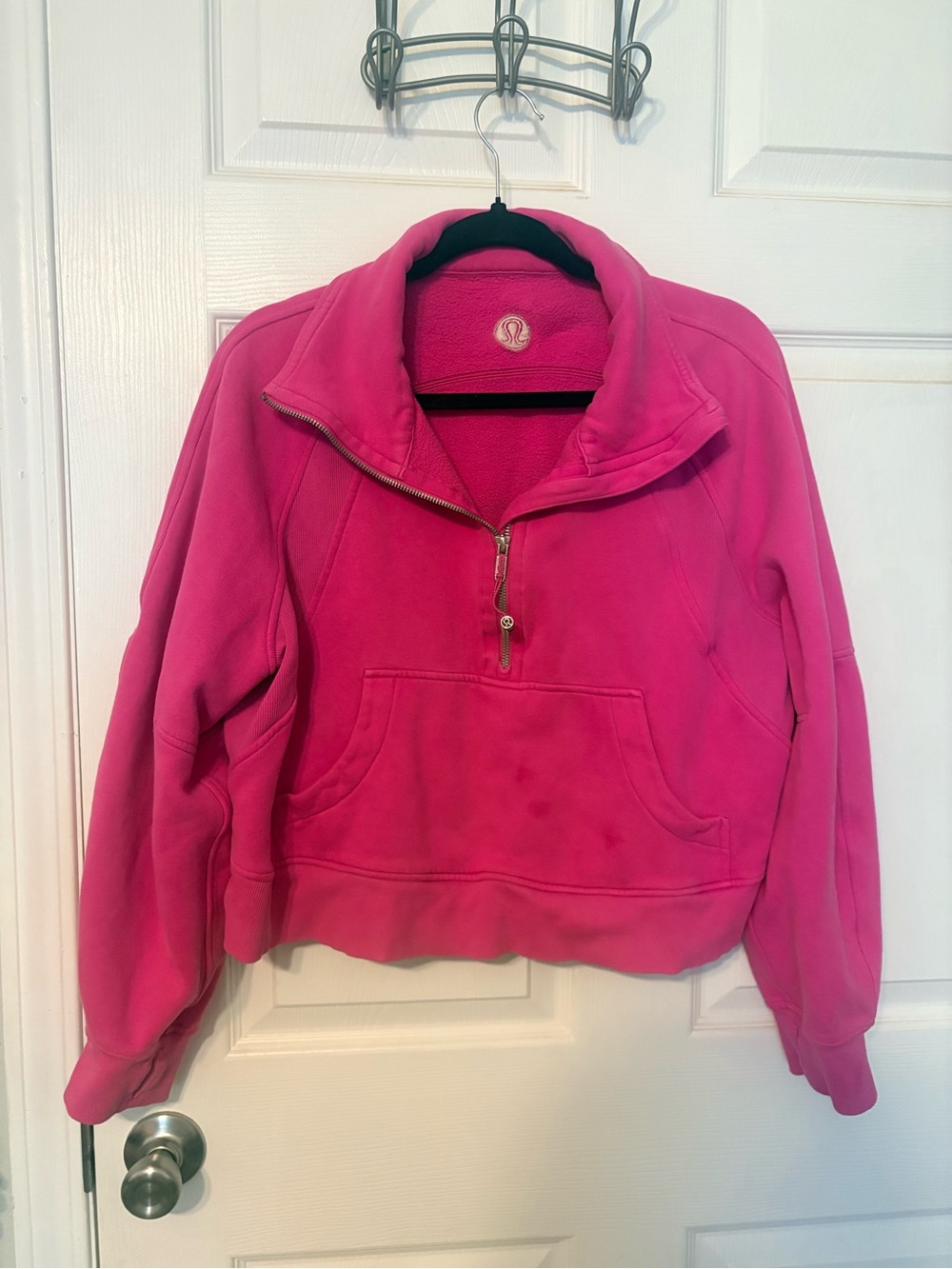 lululemon athletica Hot Pink Quarter-Zip Pullover